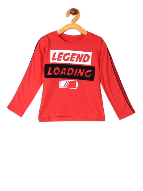 

Cherokee Boys Red Printed Round Neck T-shirt