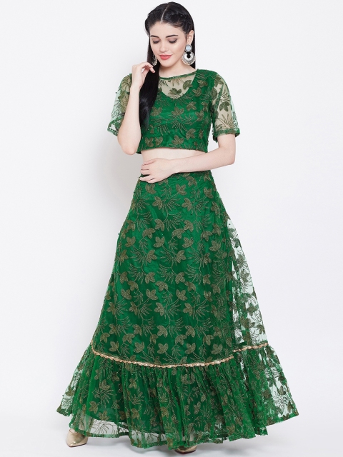 

studio rasa Green Ready to Wear Lehenga with Blouse