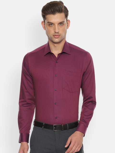 

Van Heusen Men Purple Slim Fit Printed Party Shirt