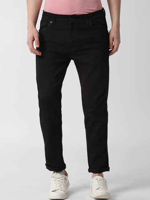 

Peter England Casuals Men Black Slim Fit Mid-Rise Clean Look Jeans