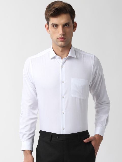 

Peter England Men White Regular Fit Solid Formal Shirt
