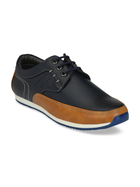 

Ferraiolo Men Tan Brown Colorblocked Sneakers