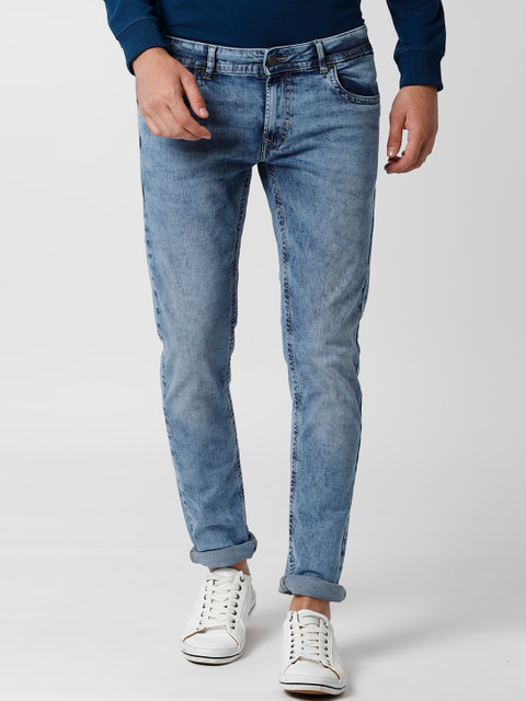 

Peter England Casuals Men Blue Skinny Fit Mid-Rise Clean Look Stretchable Jeans