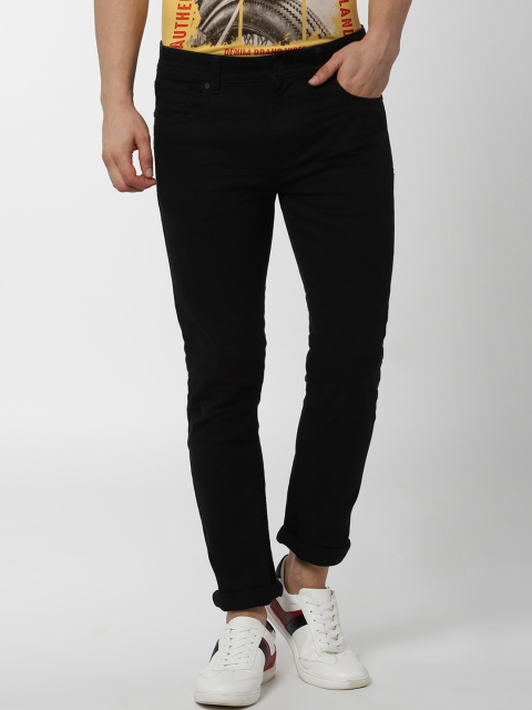 

Peter England Casuals Men Black Slim Fit Mid-Rise Clean Look Jeans