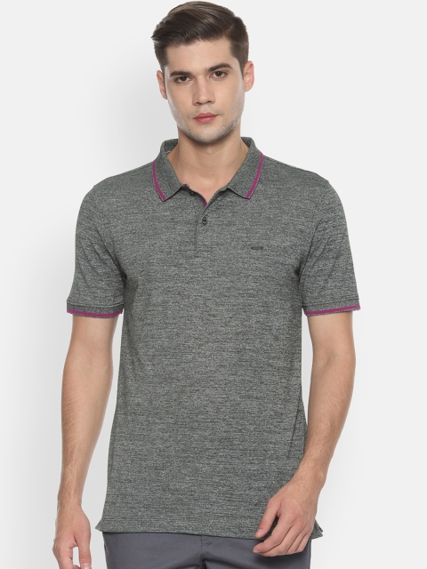 

Van Heusen Men Grey Solid Polo Collar T-shirt
