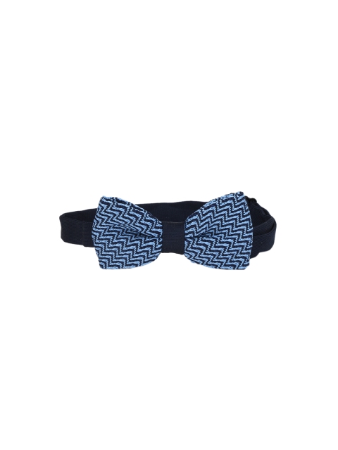

Calvadoss Men Blue Woven Design Acrylic Bow Tie