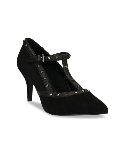 

Bugatti Women Black Embellished Suede Pumps