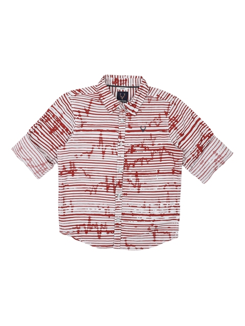 

Allen Solly Junior Boys White Regular Fit Striped Casual Shirt