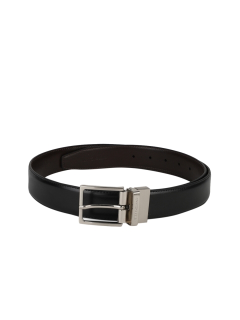 

Peter England Men Black Solid Belt