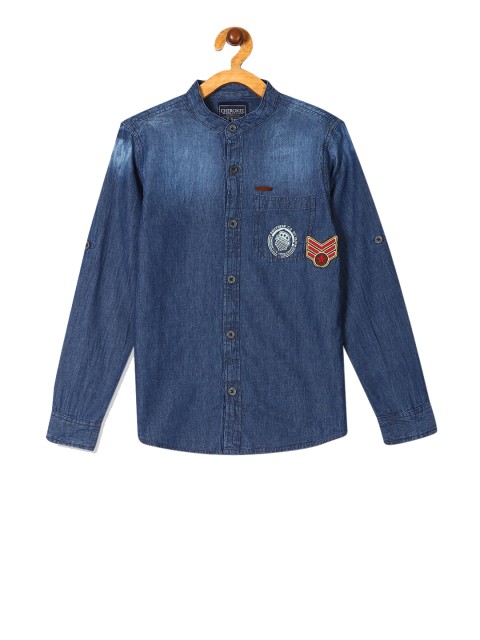 

Cherokee Boys Blue Regular Fit Faded Casual Shirt