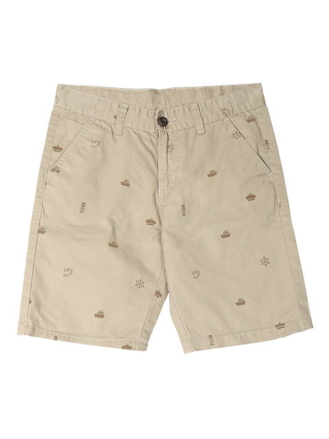 

Cherokee Boys Beige Printed Regular Fit Regular Shorts