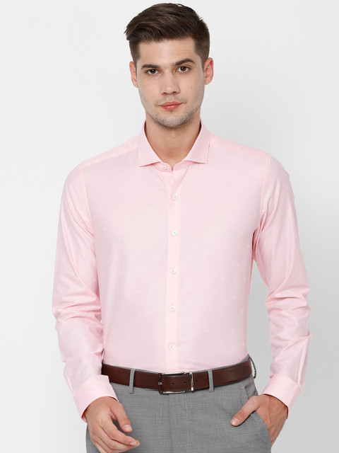 

SIMON CARTER LONDON Men Pink Regular Fit Solid Formal Shirt