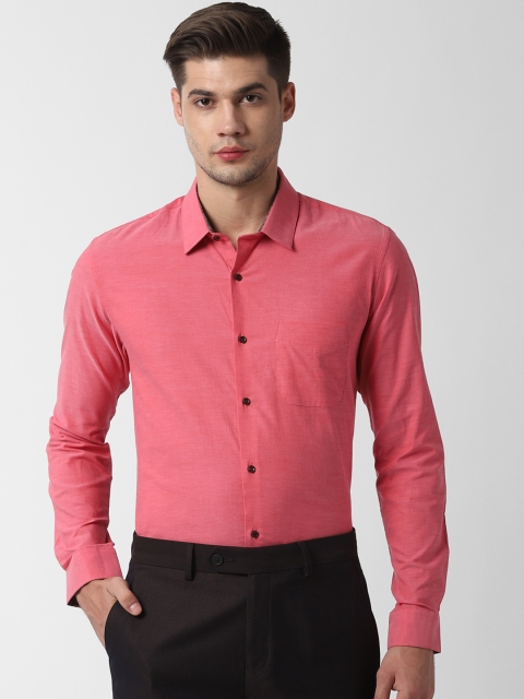 

Peter England Men Pink Slim Fit Solid Formal Shirt