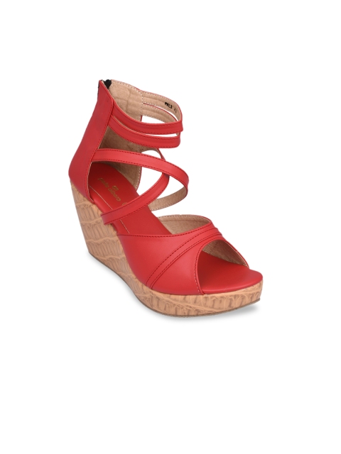 

pelle albero Women Red Solid Heels