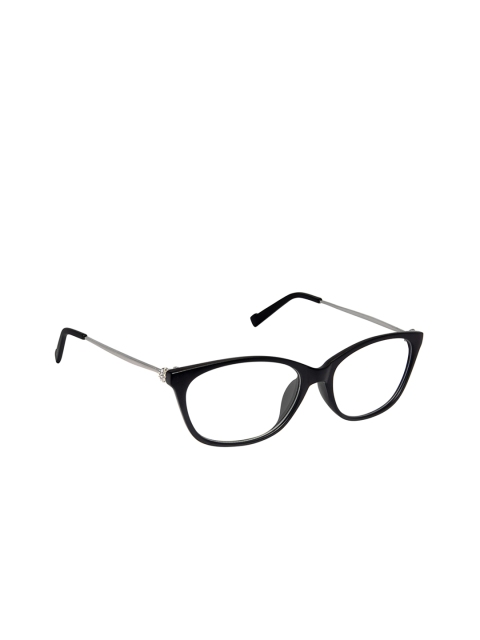 

Cardon Unisex Black Solid Full Rim Oval Frames EWCD1303