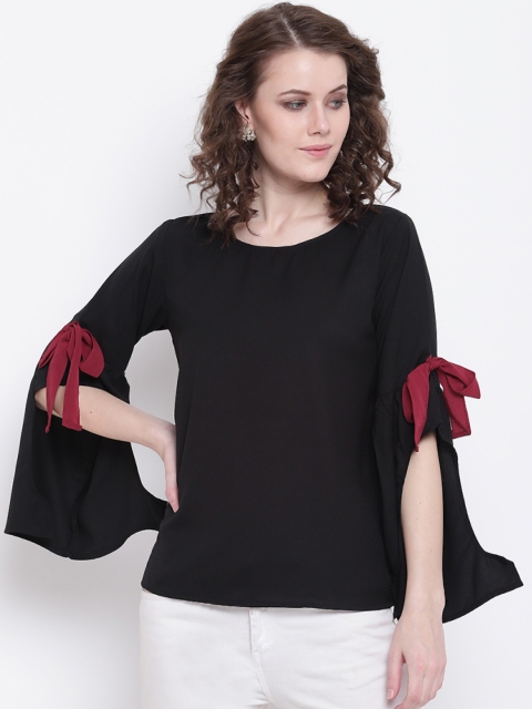 

Mayra Women Black Solid Top
