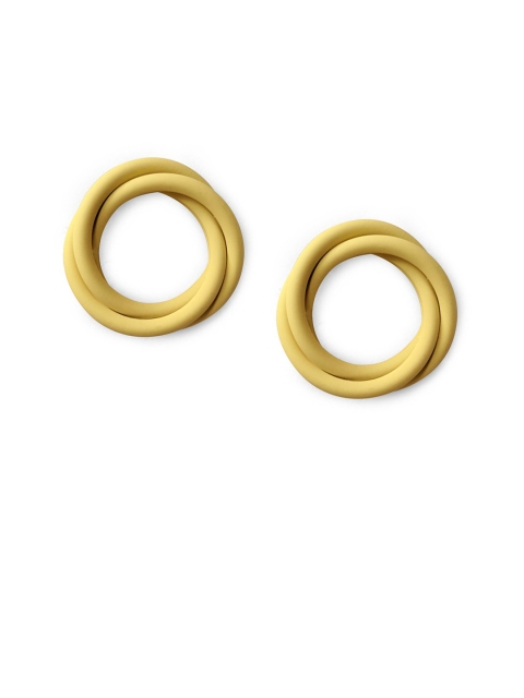 

Foxy Sperks Gold-Plated Circular Studs, Yellow