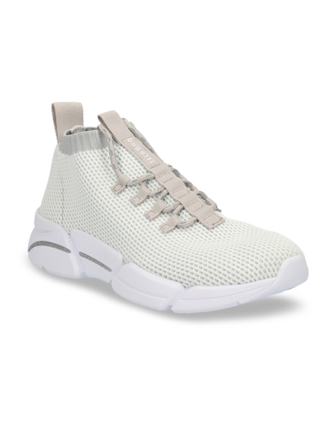 

Bugatti Women White Woven Design Sneakers