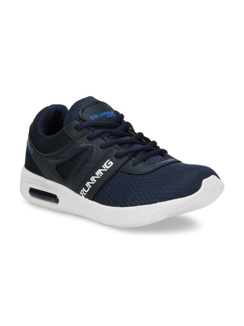 

Columbus Men Navy Blue Mesh Running Shoes