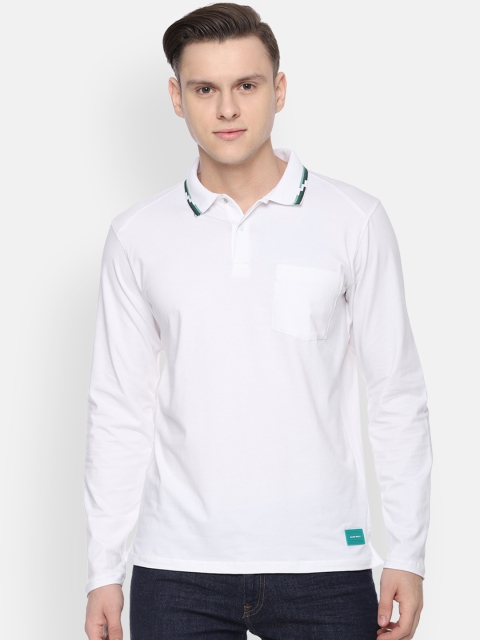 

Allen Solly Men White Solid Polo Collar T-shirt