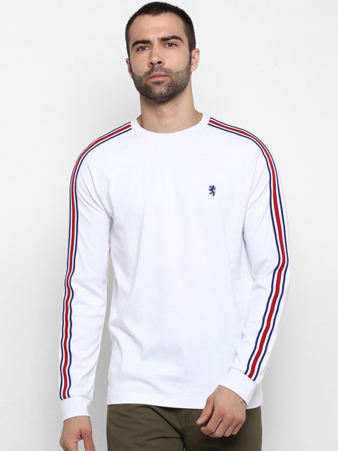 

Red Tape Men White Solid Round Neck T-shirt