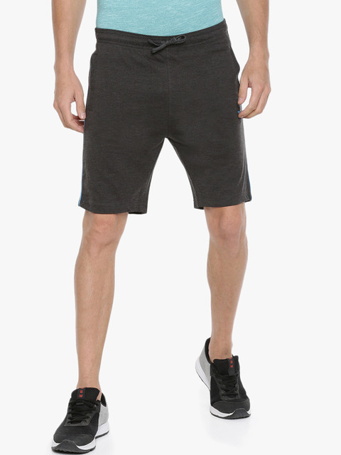 

Force NXT Men Charcoal Solid Regular Fit Regular Shorts