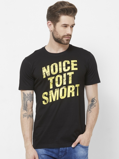 

Redwolf Men Black Printed Round Neck T-shirt