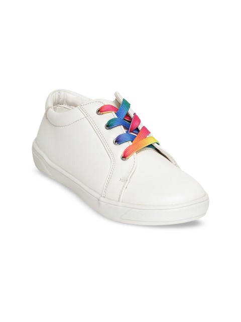 

Bruno Manetti Unisex White Mid-Top Sneakers