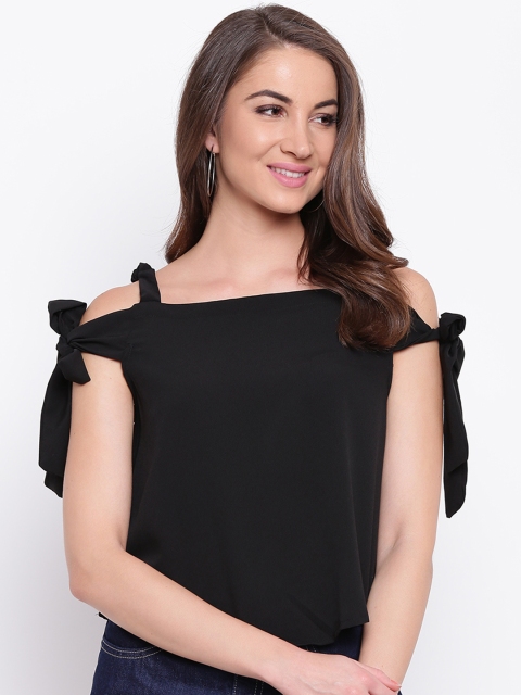 

Mayra Women Black Solid Top
