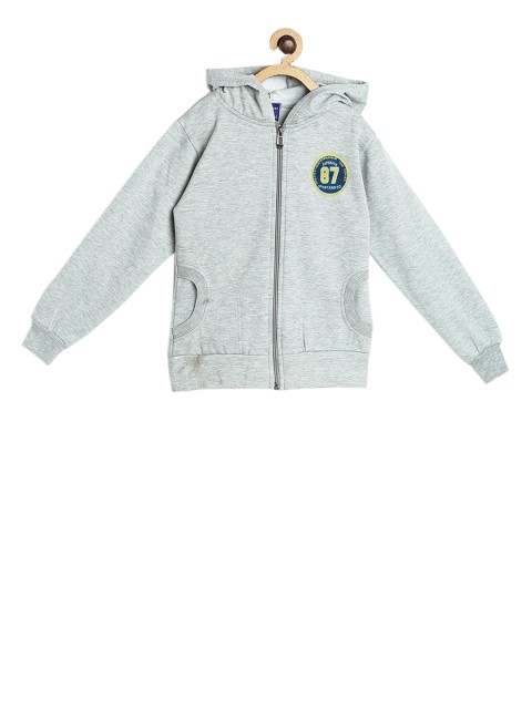 

SWEET ANGEL Unisex Grey Solid Hooded Sweatshirt