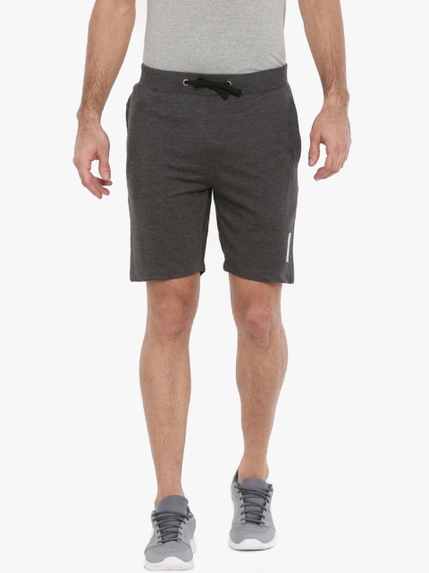 

Force NXT Men Charcoal Solid Regular Fit Regular Shorts