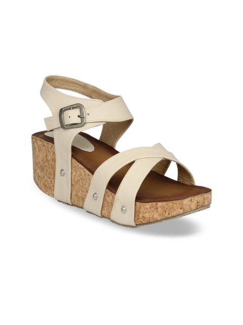 

pelle albero Women Cream-Coloured Solid Heels