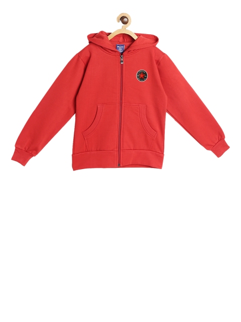 

SWEET ANGEL Unisex Red Solid Hooded Sweatshirt