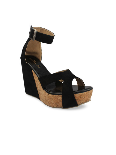 

pelle albero Women Black Solid Heels