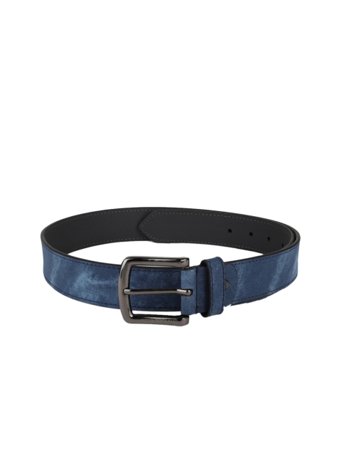 

Peter England Men Blue Textured Belt