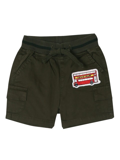 

Donuts Boys Green Printed Regular Fit Cargo Shorts