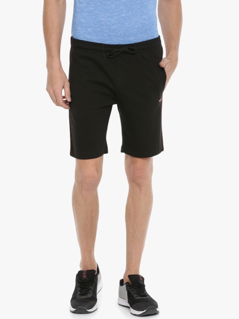 

Force NXT Men Black Solid Regular Fit Regular Shorts