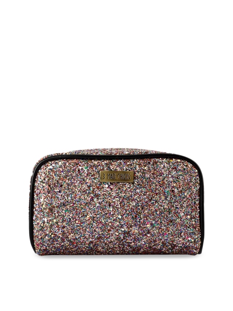 

3 Mad Chicks Multicoloured Embellished Clutch, Multi