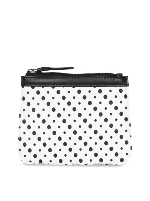 

3 Mad Chicks White & Black Printed Travel Pouch