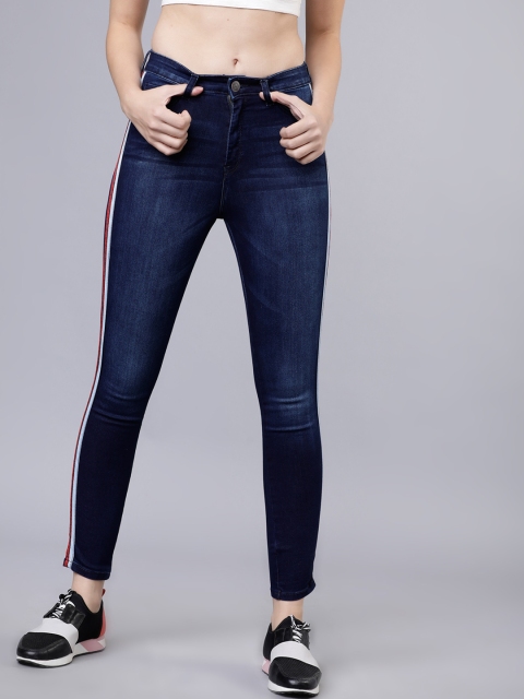 

Tokyo Talkies Women Blue Super Skinny Fit Mid-Rise Clean Look Jeans
