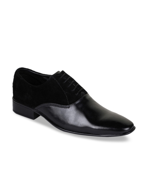 

Bruno Manetti Men Black Solid Formal Derbys