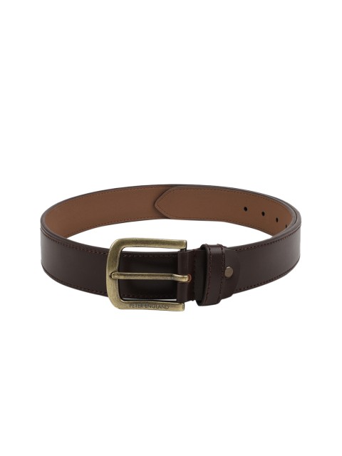 

Peter England Men Brown Solid Belt