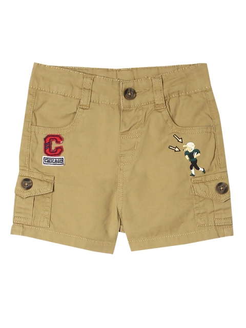 

Donuts Boys Beige Printed Regular Fit Cargo Shorts