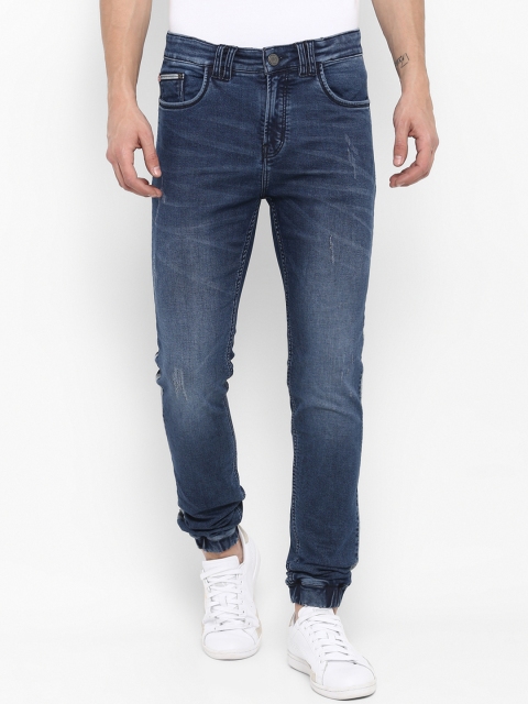 

SWISS MILITARY Men Blue Jogger Mid-Rise Clean Look Stretchable Jeans