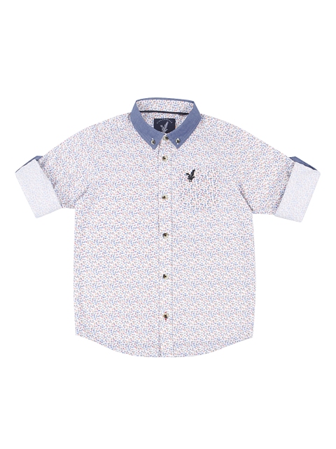URBAN SCOTTISH Boys Multicoloured Standard Regular Fit Printed Casual Shirt, Multi