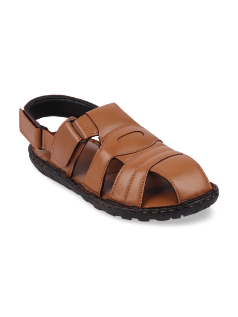 

FAUSTO Men Tan Brown Sandals