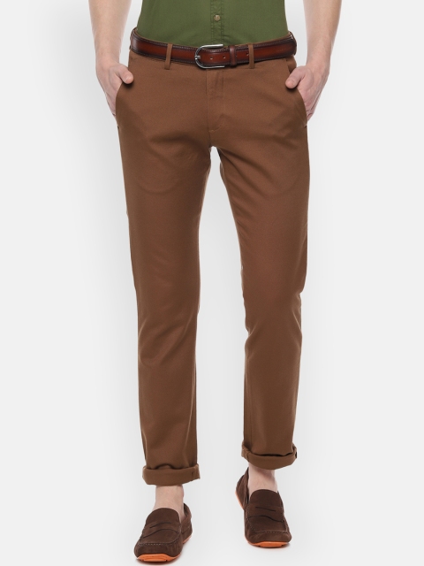 

Allen Solly Men Brown Slim Fit Solid Regular Trousers