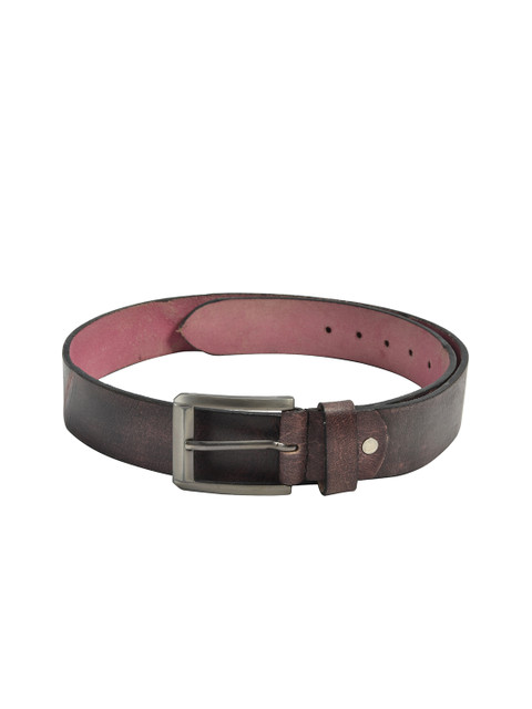 

Peseta Men Brown Textured Belt