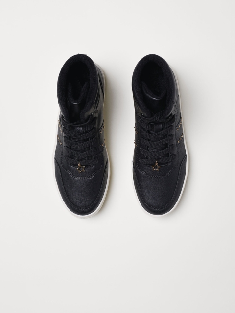 

H&M Girls Black Hi-Top Trainers