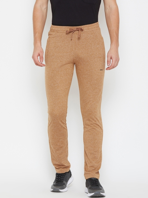 

Okane Men Khaki-Coloured Solid Straight Fit Trackpants